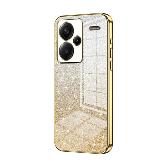 For Xiaomi Redmi Note 13 Pro+ Gradient Glitter Powder Electroplated Phone Case(Gold) - Xiaomi Cases by buy2fix | Online Shopping UK | buy2fix