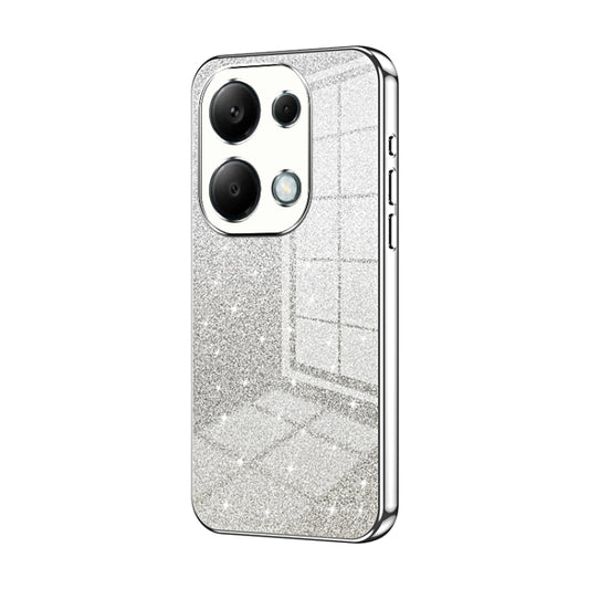 For Xiaomi Redmi Note 13 Pro 4G Gradient Glitter Powder Electroplated Phone Case(Silver) - Xiaomi Cases by buy2fix | Online Shopping UK | buy2fix
