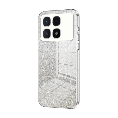For Redmi K70 Ultra Gradient Glitter Powder Electroplated Phone Case(Transparent) - Xiaomi Cases by buy2fix | Online Shopping UK | buy2fix