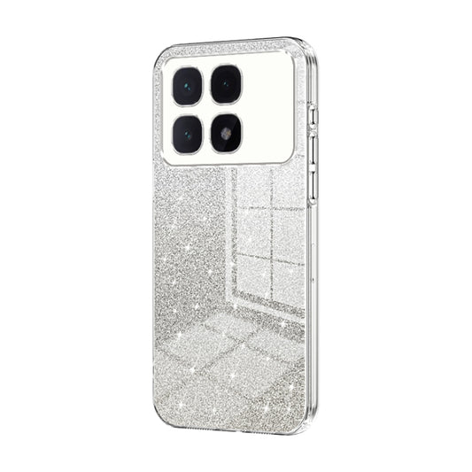 For Redmi K70 Ultra Gradient Glitter Powder Electroplated Phone Case(Transparent) - Xiaomi Cases by buy2fix | Online Shopping UK | buy2fix