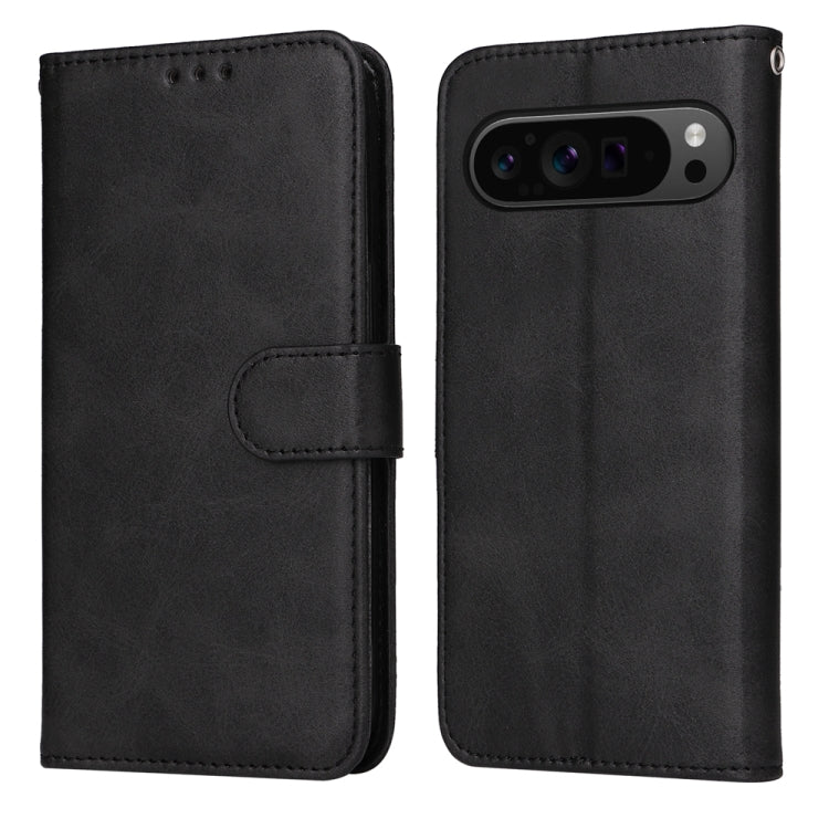 For Google Pixel 9 Pro Classic Calf Texture Flip Leather Phone Case(Black) by buy2fix