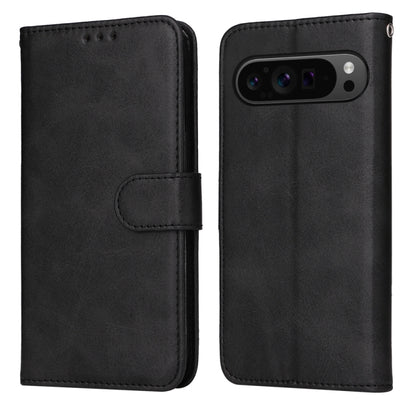 For Google Pixel 9 Pro Classic Calf Texture Flip Leather Phone Case(Black) by buy2fix