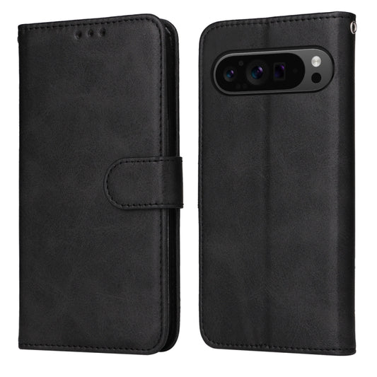 For Google Pixel 9 Pro Classic Calf Texture Flip Leather Phone Case(Black) by buy2fix