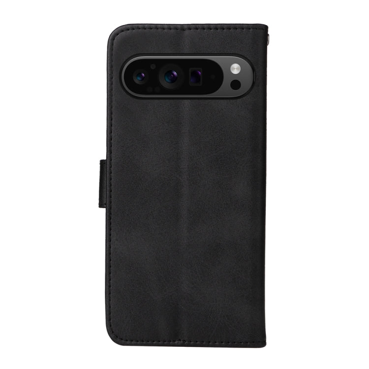 For Google Pixel 9 Pro Classic Calf Texture Flip Leather Phone Case(Black) by buy2fix