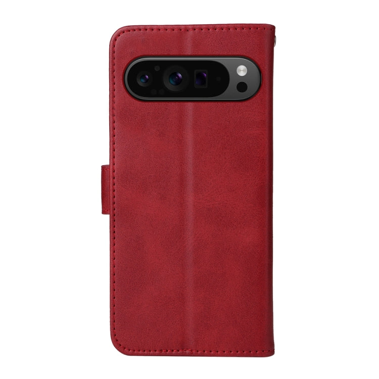 For Google Pixel 9 Pro Classic Calf Texture Flip Leather Phone Case(Red) by buy2fix