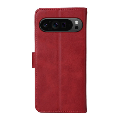 For Google Pixel 9 Pro Classic Calf Texture Flip Leather Phone Case(Red) by buy2fix