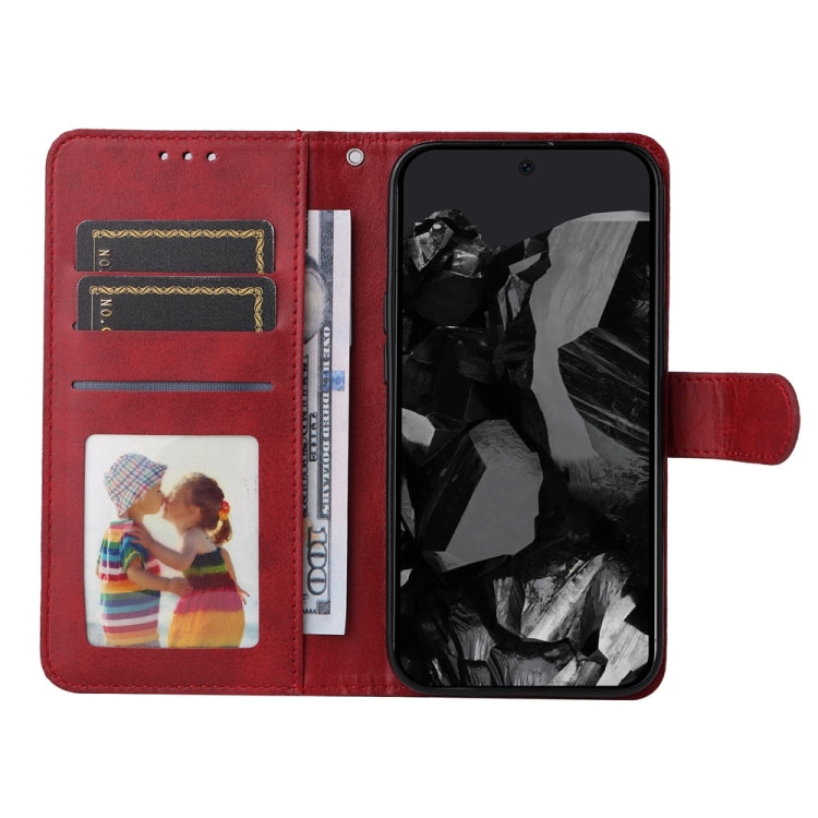 For Google Pixel 9 Pro Classic Calf Texture Flip Leather Phone Case(Red) by buy2fix