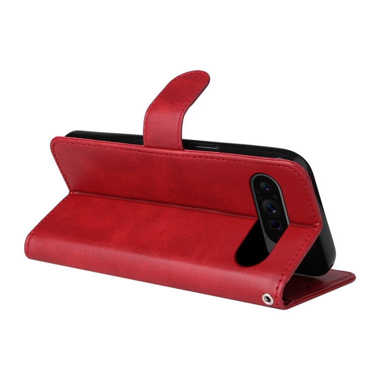 For Google Pixel 9 Pro Classic Calf Texture Flip Leather Phone Case(Red) by buy2fix