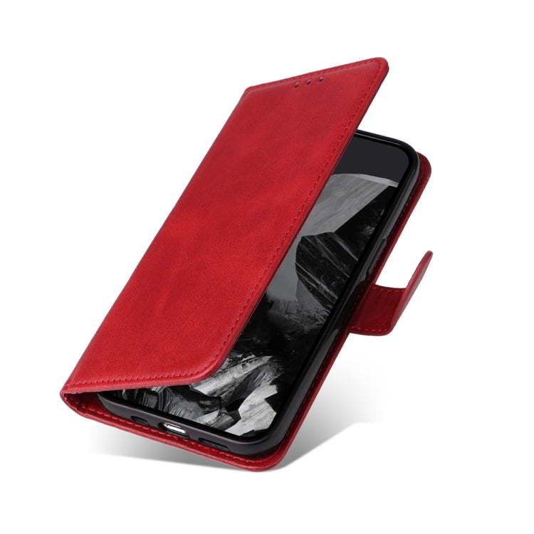 For Google Pixel 9 Pro Classic Calf Texture Flip Leather Phone Case(Red) by buy2fix