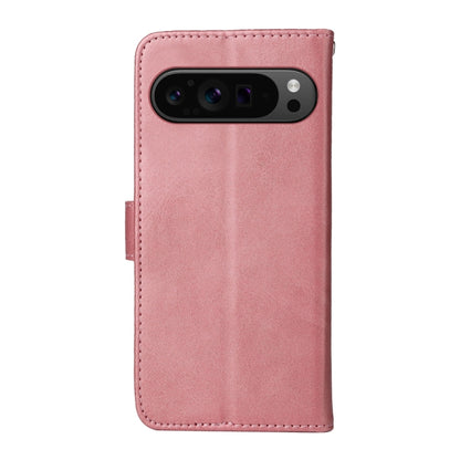 For Google Pixel 9 Pro Classic Calf Texture Flip Leather Phone Case(Rose Gold) by buy2fix