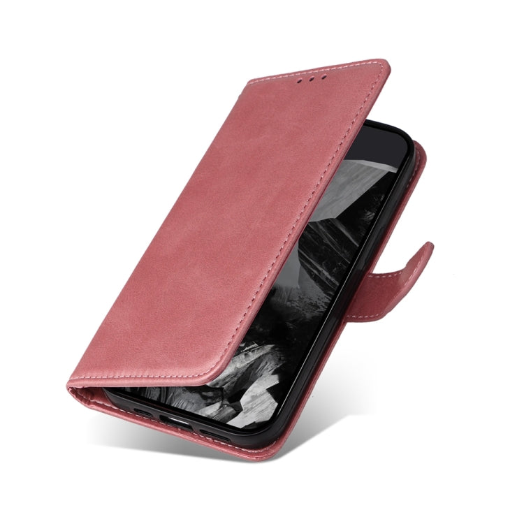 For Google Pixel 9 Pro Classic Calf Texture Flip Leather Phone Case(Rose Gold) by buy2fix