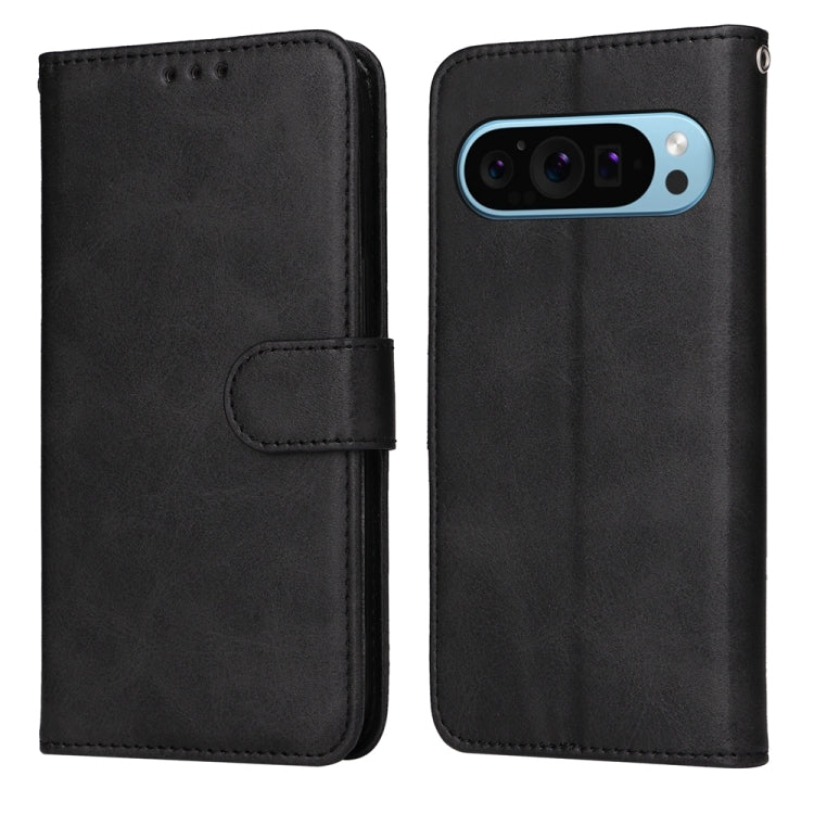 For Google Pixel 9 Classic Calf Texture Flip Leather Phone Case(Black) by buy2fix