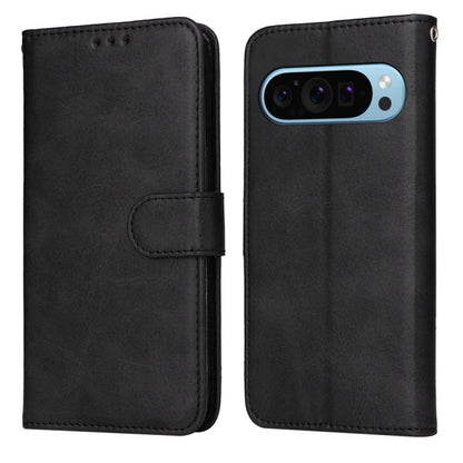 For Google Pixel 9 Classic Calf Texture Flip Leather Phone Case(Black) by buy2fix
