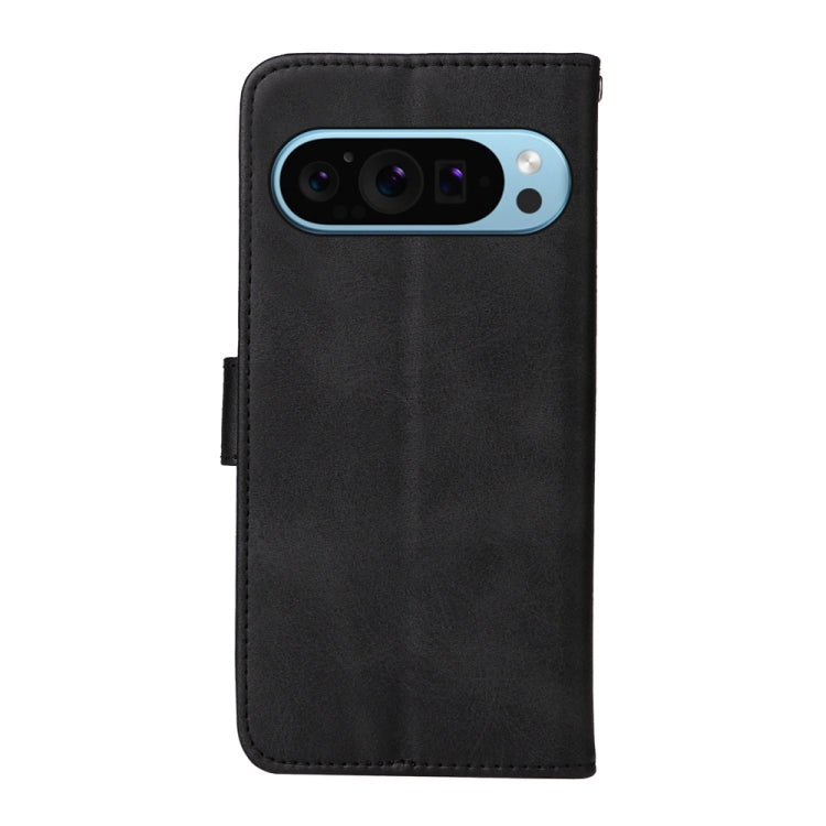 For Google Pixel 9 Classic Calf Texture Flip Leather Phone Case(Black) by buy2fix