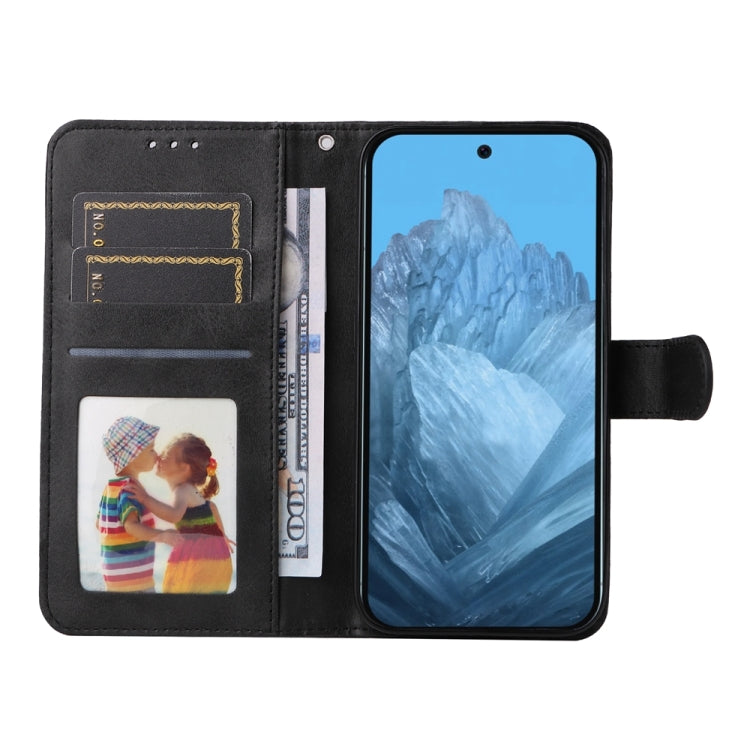 For Google Pixel 9 Classic Calf Texture Flip Leather Phone Case(Black) by buy2fix