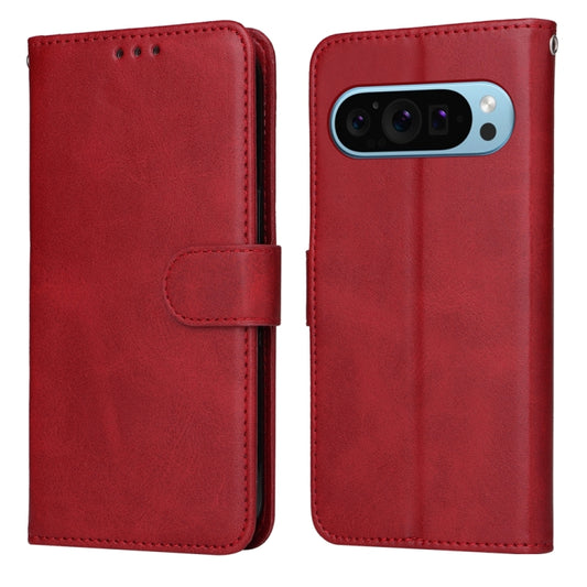 For Google Pixel 9 Classic Calf Texture Flip Leather Phone Case(Red) by buy2fix