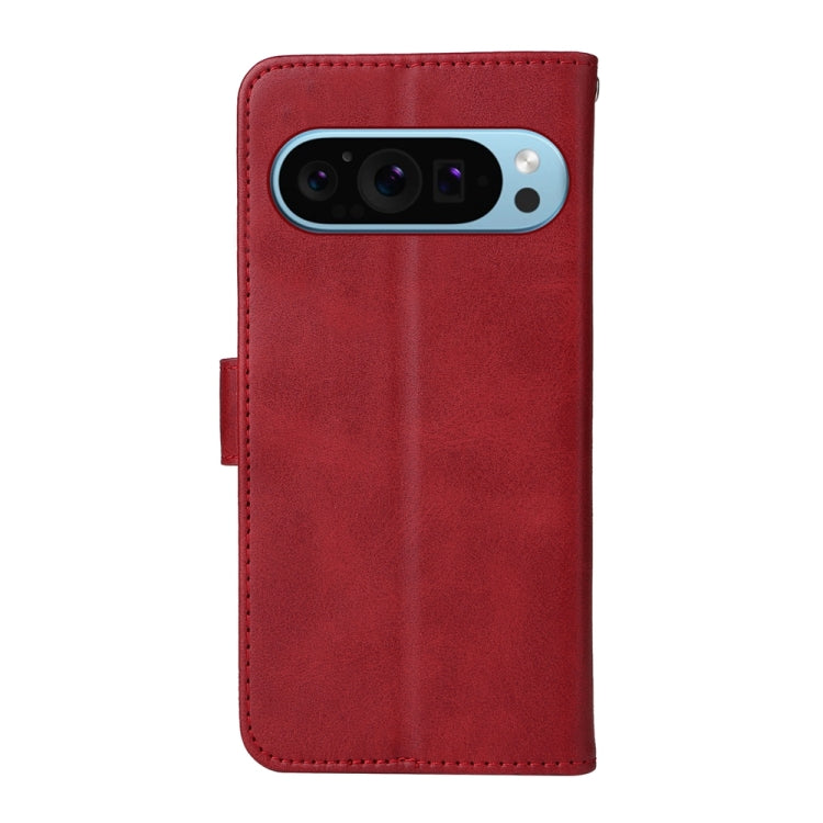 For Google Pixel 9 Classic Calf Texture Flip Leather Phone Case(Red) by buy2fix