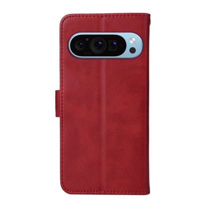 For Google Pixel 9 Classic Calf Texture Flip Leather Phone Case(Red) by buy2fix