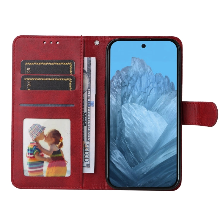 For Google Pixel 9 Classic Calf Texture Flip Leather Phone Case(Red) by buy2fix