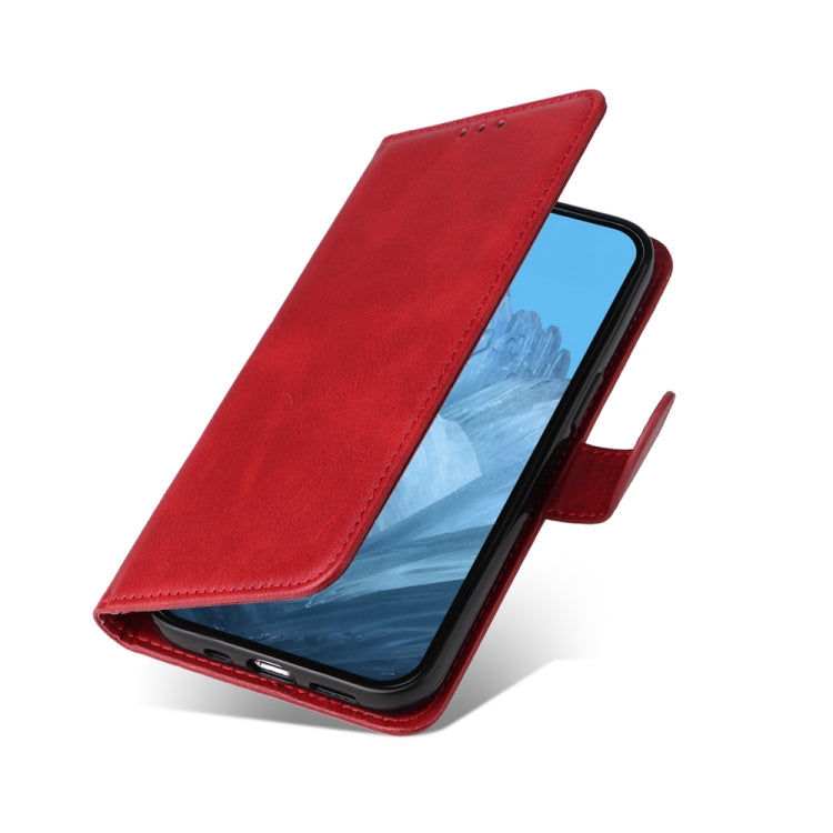 For Google Pixel 9 Classic Calf Texture Flip Leather Phone Case(Red) by buy2fix