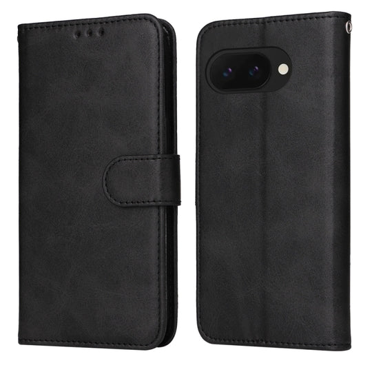 For Google Pixel 9a Classic Calf Texture Flip Leather Phone Case(Black)
