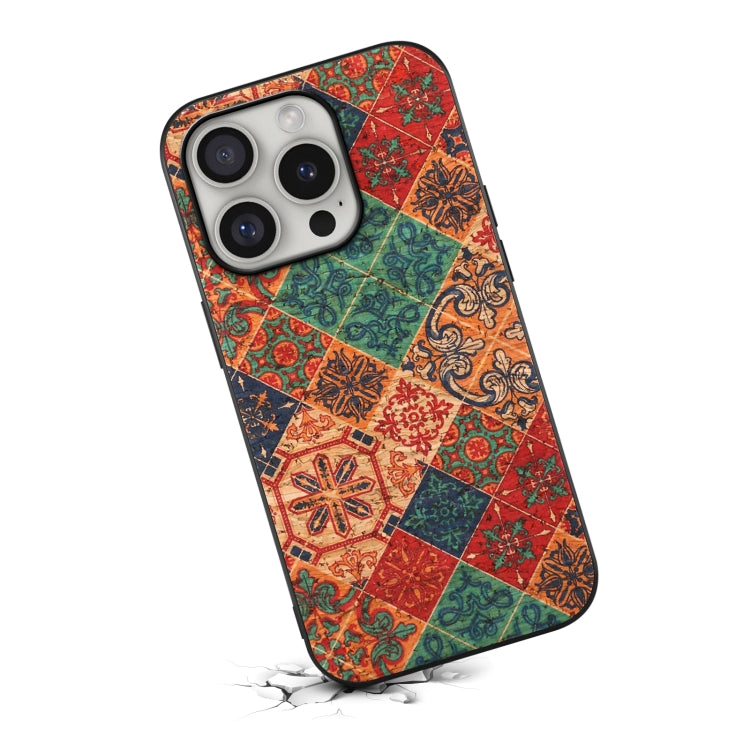 For iPhone 16 Pro Four Seasons Flower Language Series TPU Phone Case(Winter Blue) by buy2fix