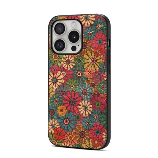 For iPhone 16 Pro Max Four Seasons Flower Language Series TPU Phone Case(Spring Green) by buy2fix