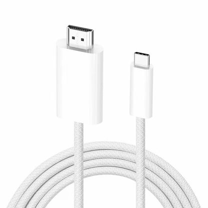 4K 30Hz USB-C / Type-C to HDMI HD Adapter Cable, Length: 1.8m(White) by buy2fix
