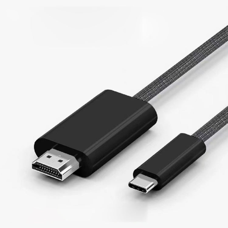 4K 60Hz USB-C / Type-C to HDMI HD Adapter Cable, Length: 1.8m(Black) by buy2fix