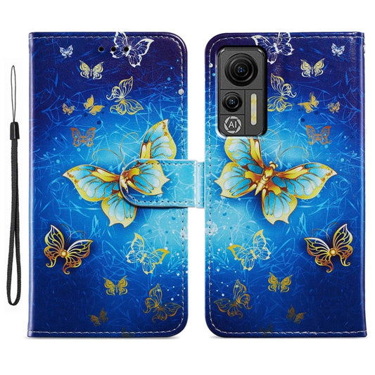 For Ulefone Note 14 Painted Pattern Horizontal Flip Leather Phone Case(Butterfly) by buy2fix