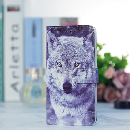 For Ulefone Note 14 Painted Pattern Horizontal Flip Leather Phone Case(White Wolf) by buy2fix