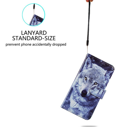 For Ulefone Note 14 Painted Pattern Horizontal Flip Leather Phone Case(White Wolf) by buy2fix