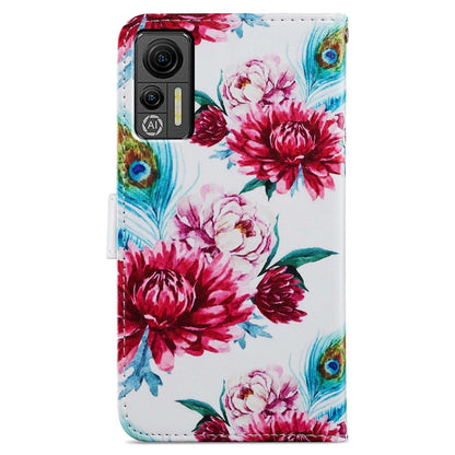 For Ulefone Note 14 Painted Pattern Horizontal Flip Leather Phone Case(Peacock Flower) by buy2fix