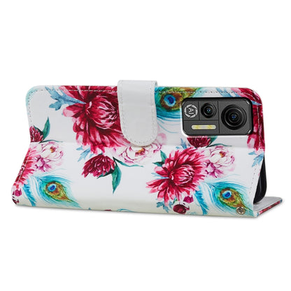 For Ulefone Note 14 Painted Pattern Horizontal Flip Leather Phone Case(Peacock Flower) by buy2fix