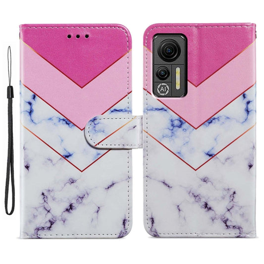 For Ulefone Note 14 Painted Pattern Horizontal Flip Leather Phone Case(Smoke Marble) by buy2fix