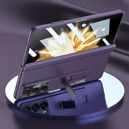 For Honor Magic V2 GKK Integrated Magnetic Folding Hinge All-inclusive Phone Case(Purple) - Honor Cases by GKK | Online Shopping UK | buy2fix