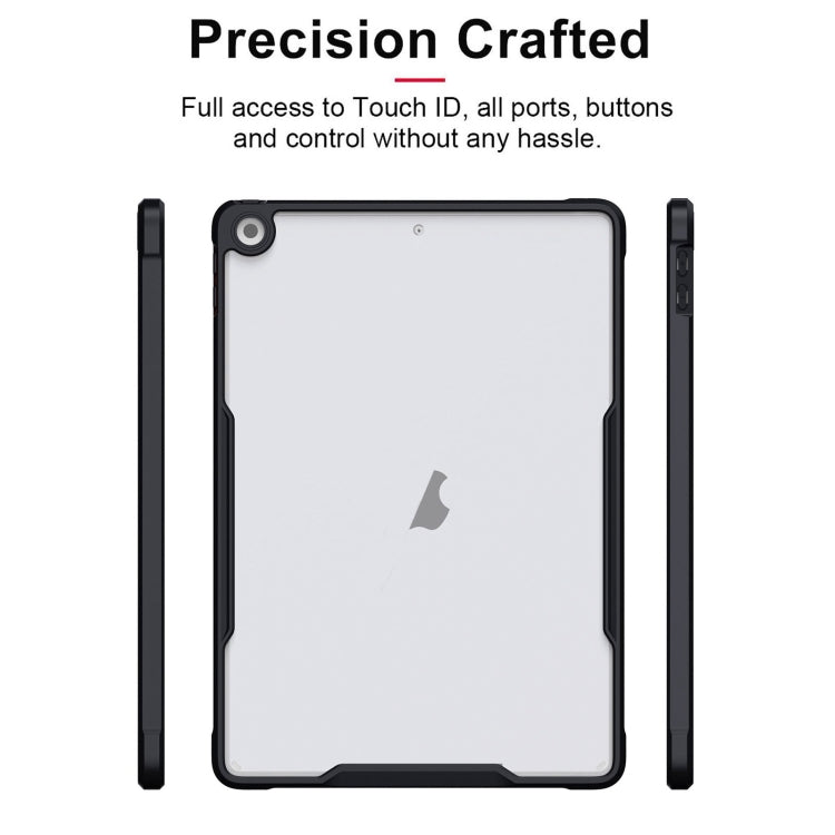 For iPad 10.2 2021 / 2020 / 2019 Armor Clear Acrylic Hybrid TPU Tablet Case(Black) - iPad 10.2 Cases by buy2fix | Online Shopping UK | buy2fix