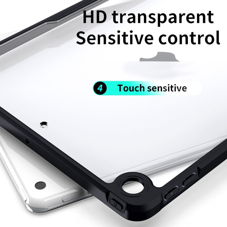 For iPad 10.2 2021 / 2020 / 2019 Armor Clear Acrylic Hybrid TPU Tablet Case(Black) - iPad 10.2 Cases by buy2fix | Online Shopping UK | buy2fix