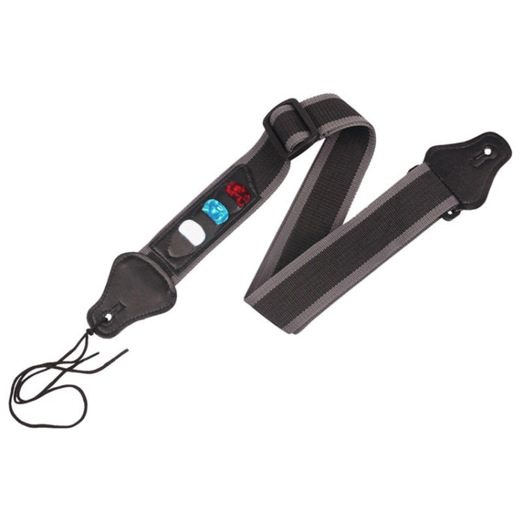 Folk Electric Acoustic Guitar Strap with 3 Picks, Random Color - String Instrument Accessories by buy2fix | Online Shopping UK | buy2fix