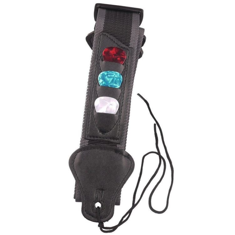 Folk Electric Acoustic Guitar Strap with 3 Picks, Random Color - String Instrument Accessories by buy2fix | Online Shopping UK | buy2fix