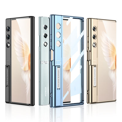For Honor V Purse GKK Integrated Flip Electroplating TPU Case with Holder(Gold) - Honor Cases by GKK | Online Shopping UK | buy2fix