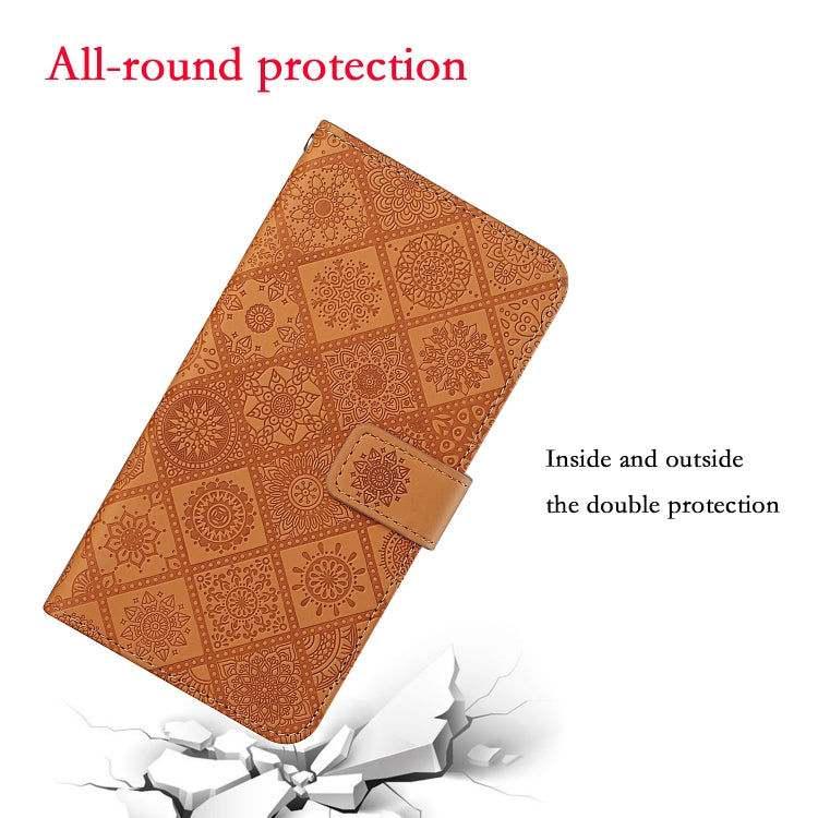 For Google Pixel 9 / 9 Pro Ethnic Style Embossed Pattern Leather Phone Case(Brown) by buy2fix