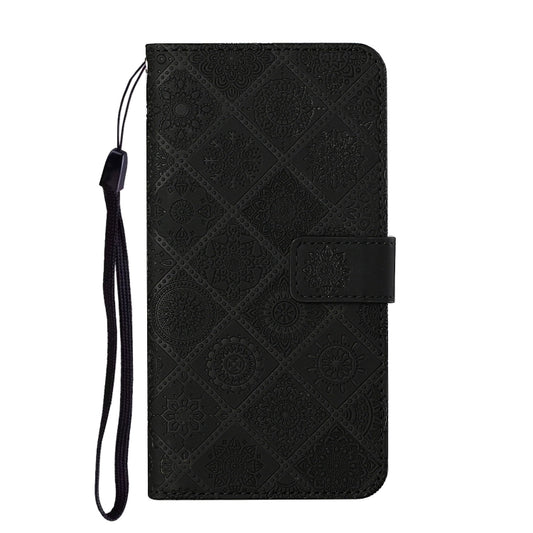For Google Pixel 9 / 9 Pro Ethnic Style Embossed Pattern Leather Phone Case(Black) by buy2fix