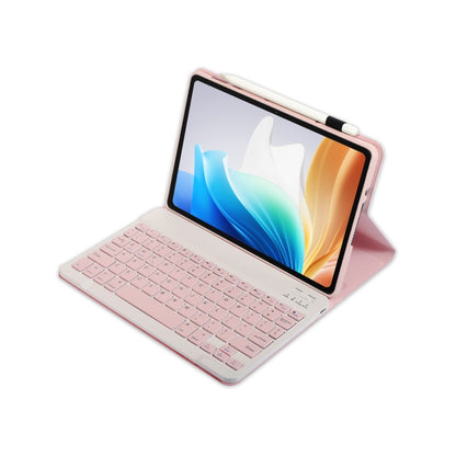 For OnePlus Pad Go / OPPO Pad Air2 / Neo OP14 TPU Ultra-thin Detachable Bluetooth Keyboard Leather Case(Pink) - OPPO Keyboard by buy2fix | Online Shopping UK | buy2fix