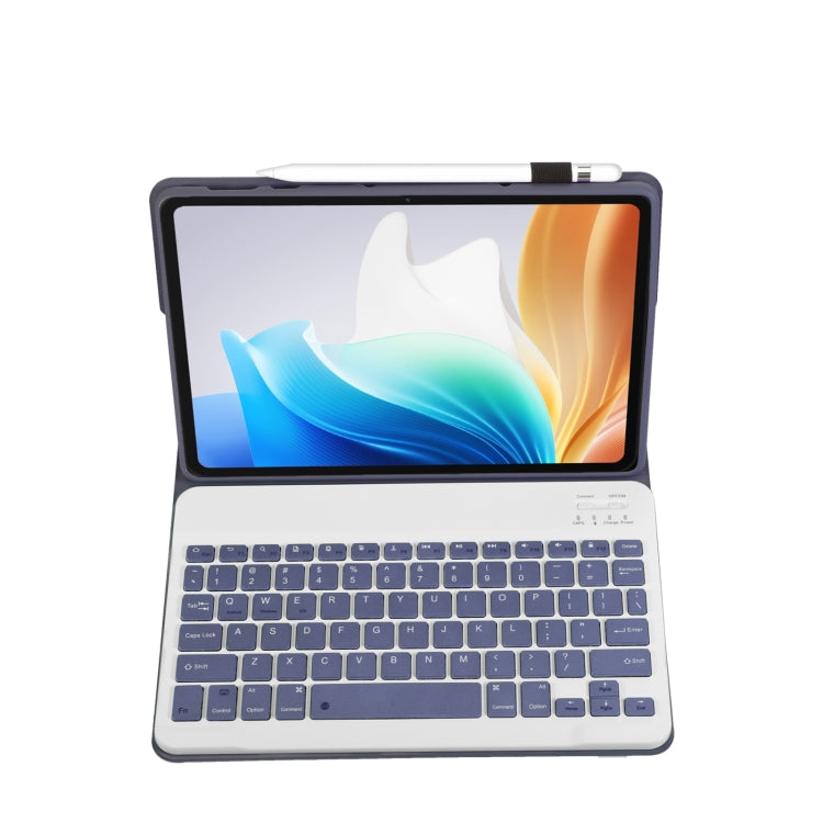 For OnePlus Pad Go / OPPO Pad Air2 / Neo OP14 TPU Ultra-thin Detachable Bluetooth Keyboard Leather Case(Purple) - OPPO Keyboard by buy2fix | Online Shopping UK | buy2fix