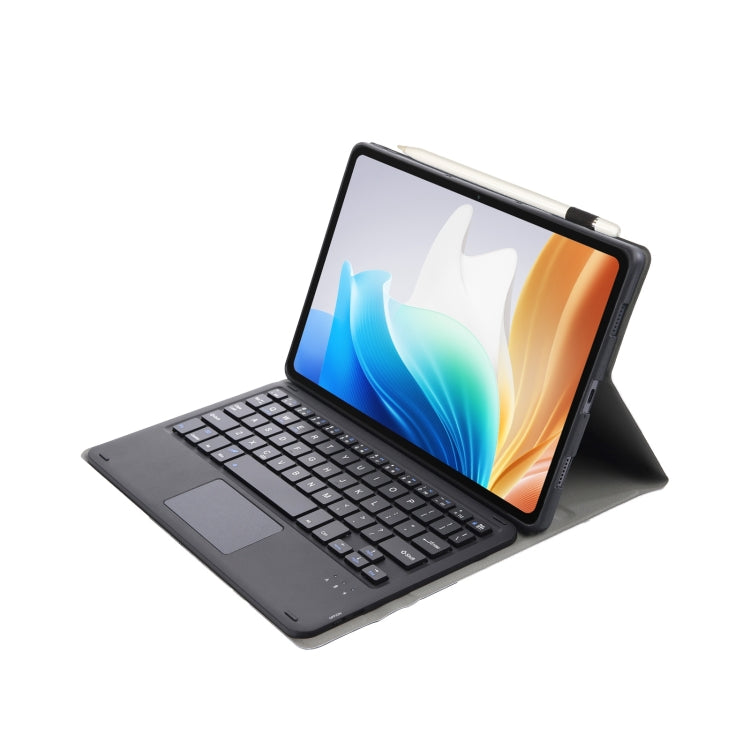 For OnePlus Pad Go / OPPO Pad Air2 / Neo OP14-A TPU Ultra-thin Detachable Bluetooth Keyboard Leather Case with Touchpad(Black) - OPPO Keyboard by buy2fix | Online Shopping UK | buy2fix
