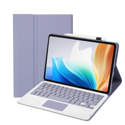 For OnePlus Pad Go / OPPO Pad Air2 / Neo OP14-A TPU Ultra-thin Detachable Bluetooth Keyboard Leather Case with Touchpad(Purple) - OPPO Keyboard by buy2fix | Online Shopping UK | buy2fix