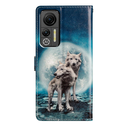 For Ulefone Note 14 Colored Drawing Leather Phone Case(Twin Wolves) by buy2fix