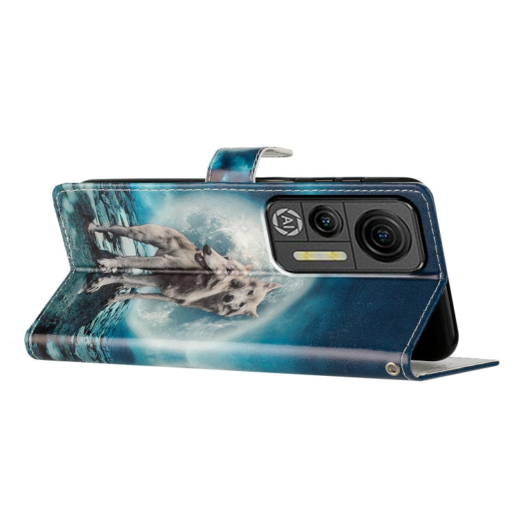 For Ulefone Note 14 Colored Drawing Leather Phone Case(Twin Wolves) by buy2fix