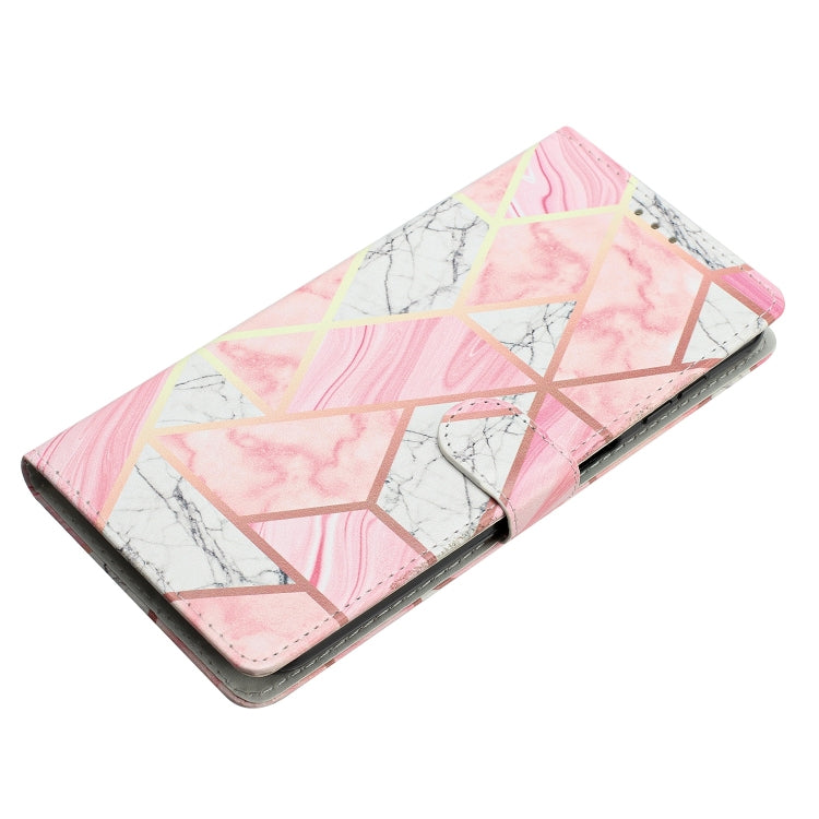 For Ulefone Note 14 Colored Drawing Leather Phone Case(Pink Marble) by buy2fix